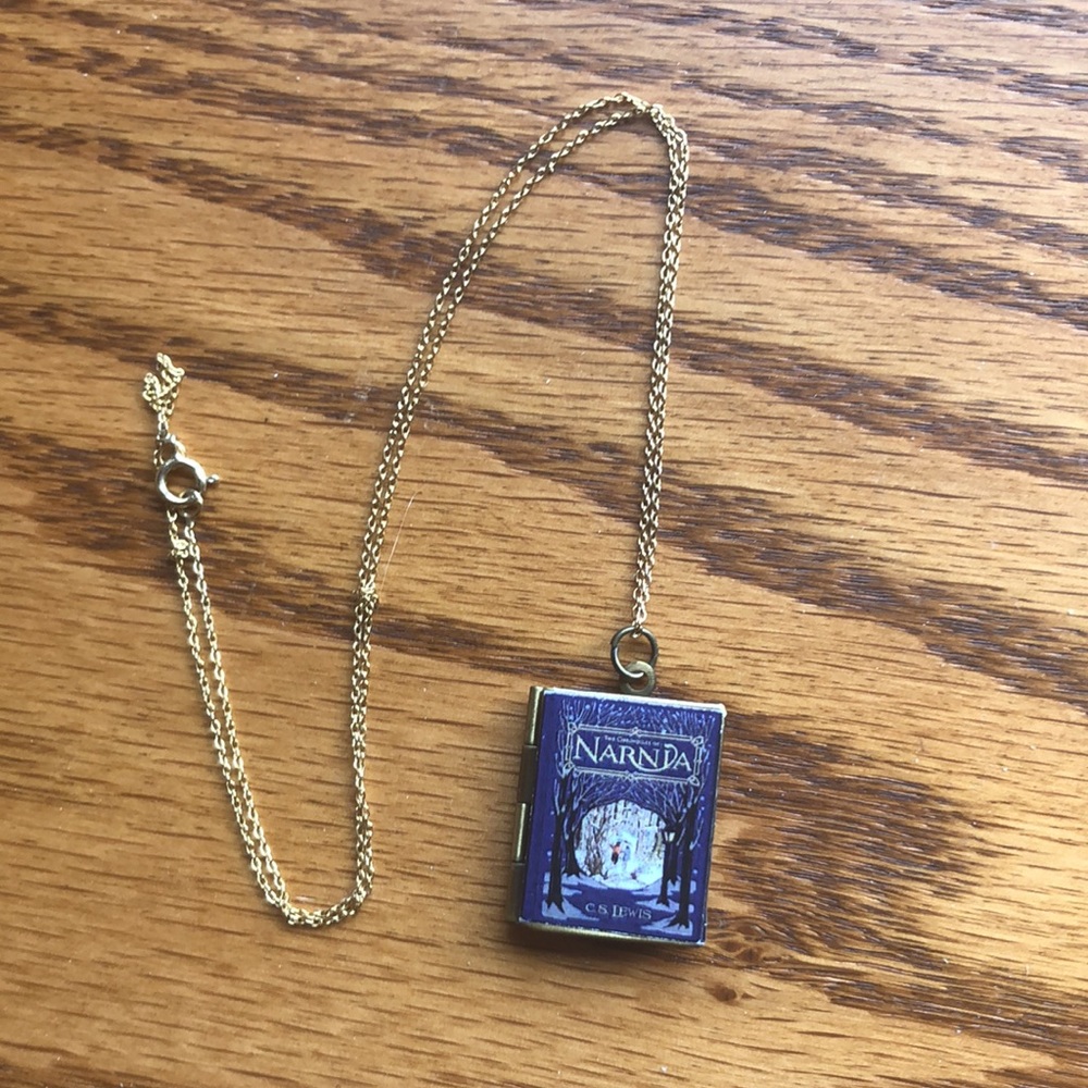 Book Locket Necklace